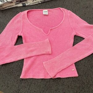 PINK Victoria's Secret Ribbed Knit Top
